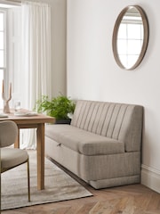 Chunky Weave Mid Natural Anderson Storage Dining Bench - Image 1 of 10