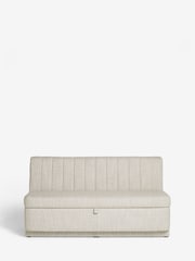 Chunky Weave Mid Natural Anderson Storage Dining Bench - Image 9 of 10