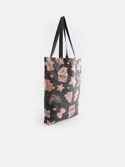 Grey Gingerbread Reuseable 100% Cotton Bag For Life - Image 1 of 5