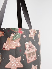 Grey Gingerbread Reuseable 100% Cotton Bag For Life - Image 4 of 5