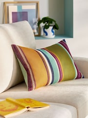 Multi Bright Joy Stripe Cushion - Image 1 of 4
