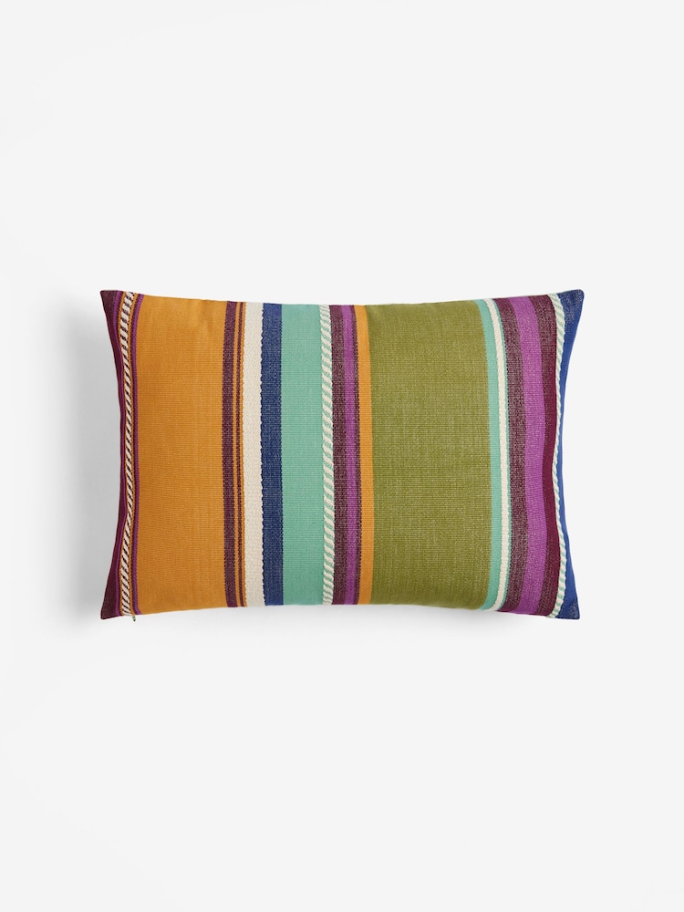 Multi Bright Joy Stripe Cushion - Image 2 of 4