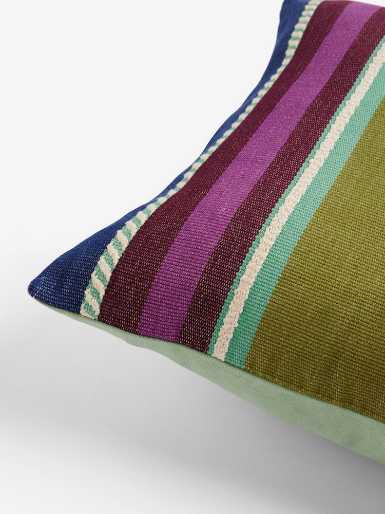 Multi Bright Joy Stripe Cushion - Image 4 of 4