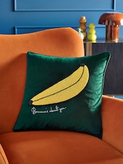Подушка из бархата с декором «Bananas About You» - Изображение 1 из 5
