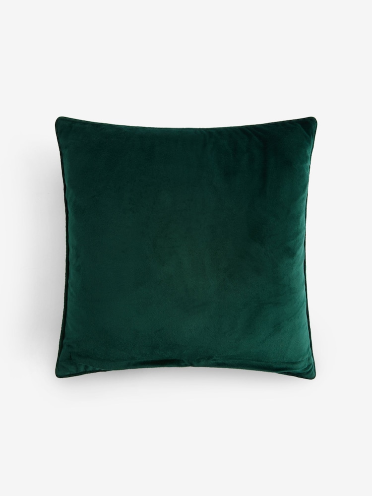 Green Bananas About You Embellished Velvet Cushion - Image 4 of 5