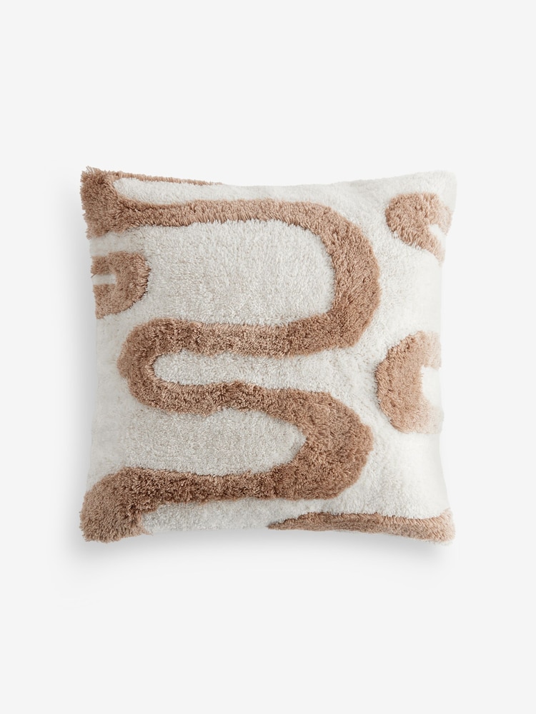 Natural Berber Wiggle Cushion - Image 3 of 4