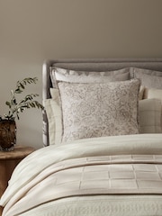 Natural N. Premium Floral Woodblock Cushion - Image 1 of 8