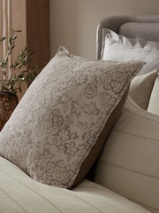 Natural N. Premium Floral Woodblock Cushion - Image 2 of 8