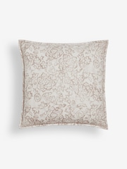 Natural N. Premium Floral Woodblock Cushion - Image 6 of 8
