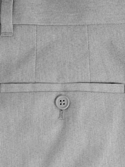 Light Grey Relaxed Tapered Fit Stretch Smart Trousers - Image 3 of 4