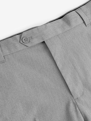 Light Grey Relaxed Tapered Fit Stretch Smart Trousers - Image 4 of 4
