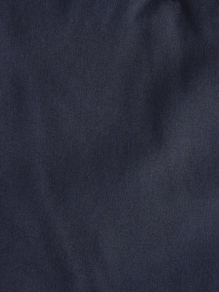 Navy Blue Relaxed Tapered Fit Stretch Smart Trousers - Image 9 of 9