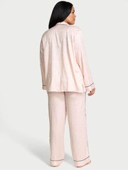 Victoria's Secret Purest Pink Dew Drop Jaquard Long Pyjama Set - Image 2 of 4