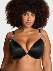 Victoria's Secret Black Low Cut Star Shine Demi Bra - Image 1 of 3