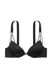 Victoria's Secret Black Low Cut Star Shine Demi Bra - Image 3 of 3