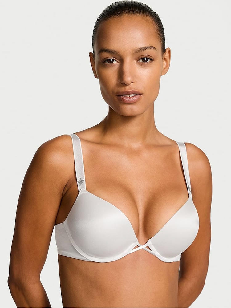 Victoria's Secret Delfin Grey Bombshell Add 2 Cups Star Shine Push Up Bra - Image 1 of 3