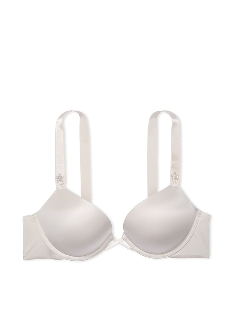 Victoria's Secret Delfin Grey Bombshell Add 2 Cups Star Shine Push Up Bra - Image 3 of 3
