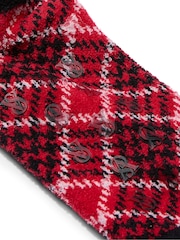 Victoria's Secret Red Plaid Fleece Socks - Image 2 of 2
