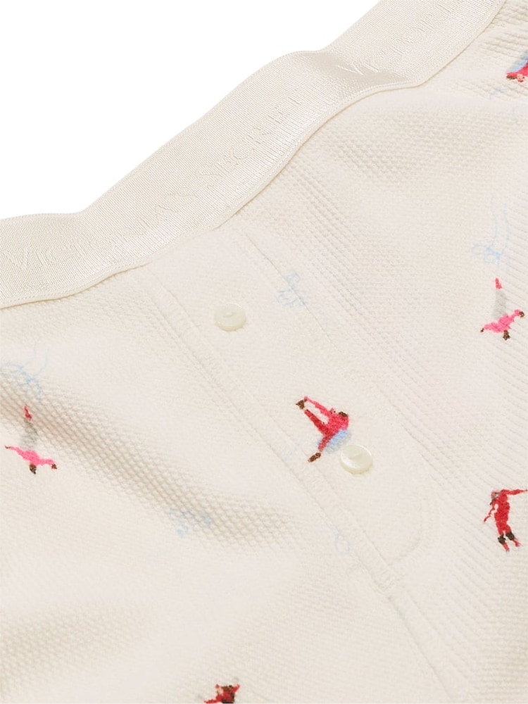 Victoria's Secret Coconut White Skiers Thermal Long Pyjama Set - Image 4 of 4 Victoria's Secret Coconut White Skiers Thermal Long Pyjama Set - Image 4 of 4