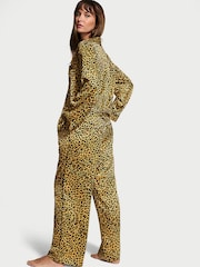 Victoria's Secret New Glam Leo Satin Long Pyjama Set - Image 2 of 4