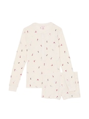 Victoria's Secret Coconut White Skiers Thermal Short Pyjama Set - Image 3 of 3