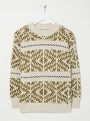 FatFace Ikat Cream Wild Frontiers Jumper - Image 5 of 5