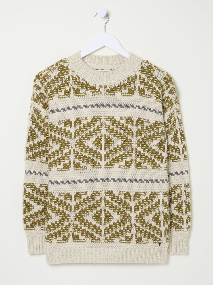 FatFace Ikat Cream Wild Frontiers Jumper - Image 5 of 5