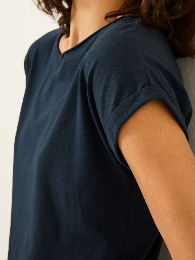 FatFace Ivy Navy T-Shirt - Image 4 of 5