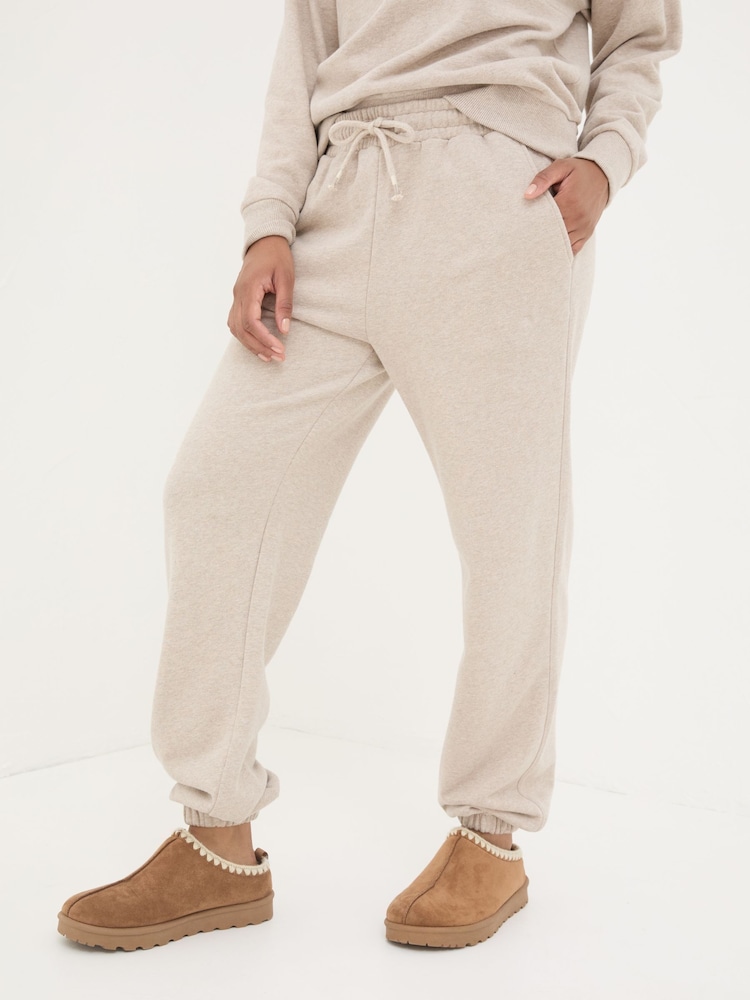 FatFace Soft Lounge Natural Joggers - Image 1 of 8 FatFace Soft Lounge Natural Joggers - Image 1 of 8