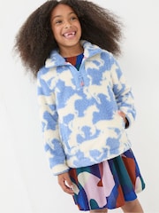 FatFace Blue Horse Half Neck Fleece - Image 1 of 6