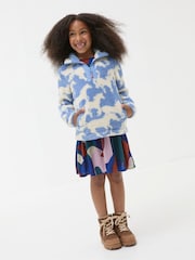 FatFace Blue Horse Half Neck Fleece - Image 3 of 6