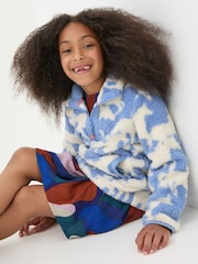 FatFace Blue Horse Half Neck Fleece - Image 4 of 6