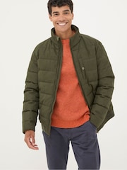 FatFace Exmouth Khaki Green Quilted Jacket - Image 2 of 8