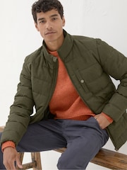 FatFace Exmouth Khaki Green Quilted Jacket - Image 5 of 8