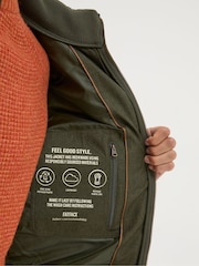 FatFace Exmouth Khaki Green Quilted Jacket - Image 7 of 8