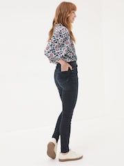 FatFace Harlow Denim Dark Blue Highwaist Skinny Jeans - Image 2 of 6