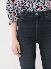FatFace Harlow Denim Dark Blue Highwaist Skinny Jeans - Image 5 of 6
