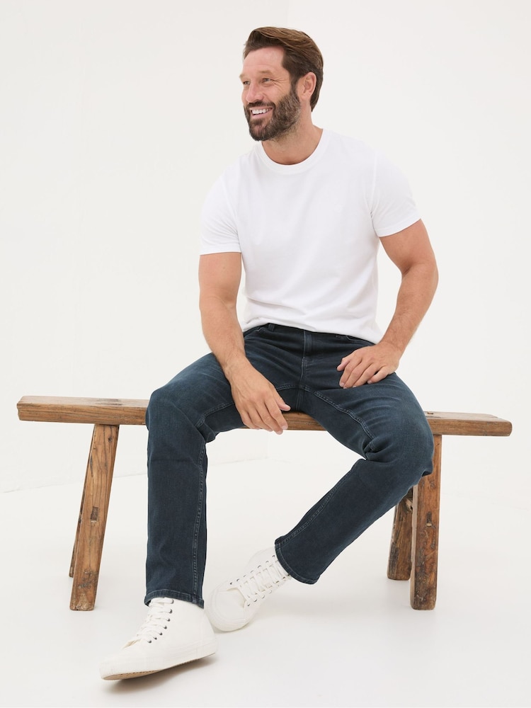 FatFace Denim Dark Blue Slim Fit Jeans - Image 4 of 6