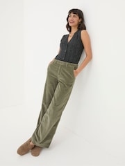 FatFace Kendall Green Cord Trousers - Image 1 of 5