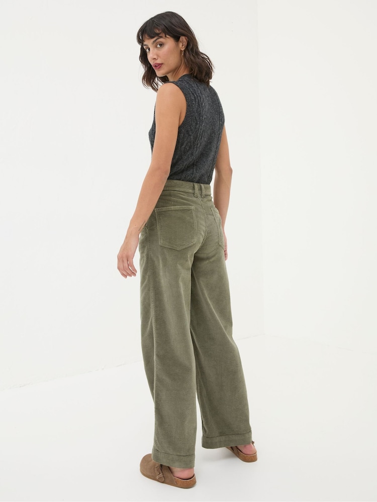 FatFace Kendall Green Cord Trousers - Image 2 of 5