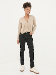 FatFace Malvern Black Cargo Trousers - Image 1 of 4