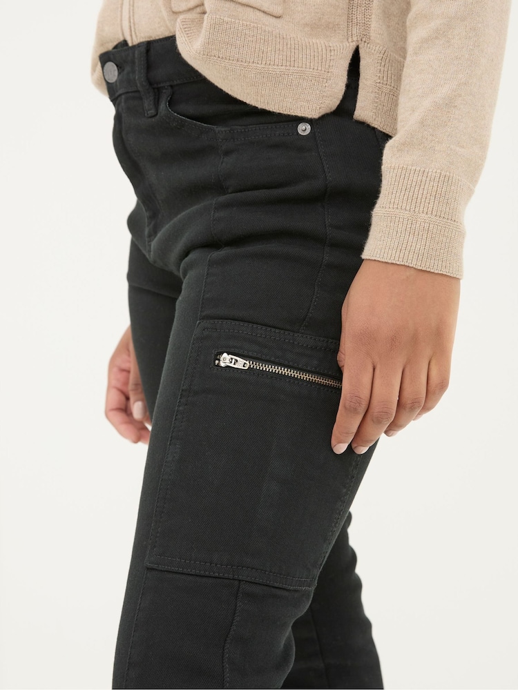 FatFace Malvern Black Cargo Trousers - Image 4 of 4