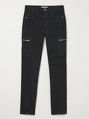 FatFace Malvern Black Cargo Trousers - Image 5 of 5