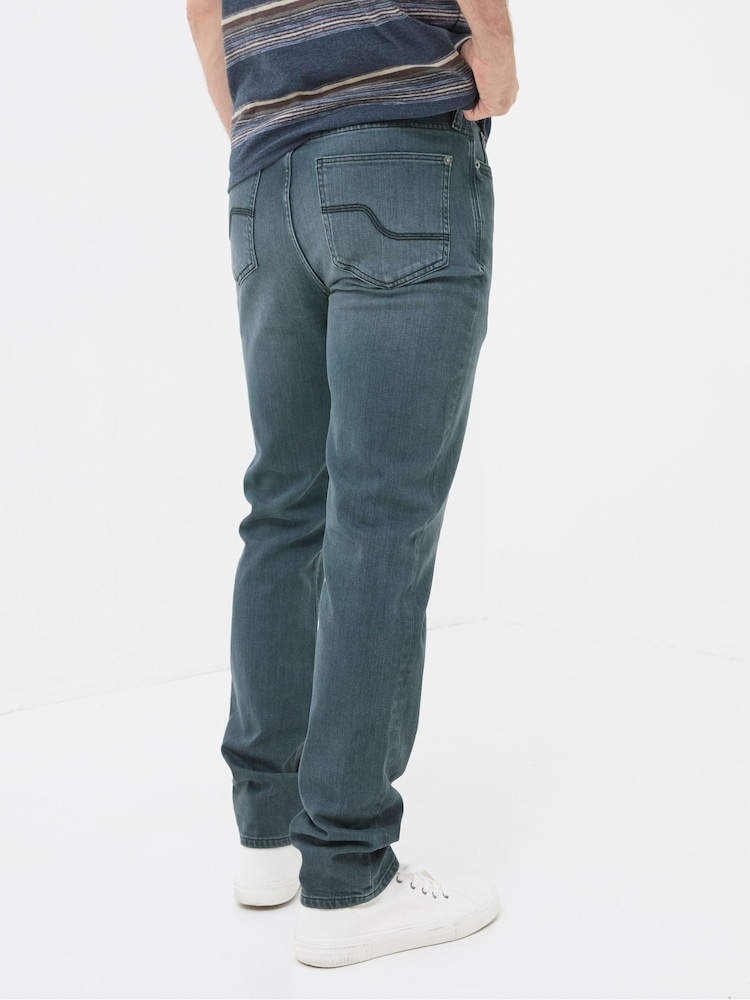 FatFace Dark Teal Blue Jeans - Image 2 of 6