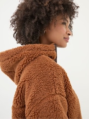 FatFace Millie Brown Overhead Fleece - Image 4 of 5