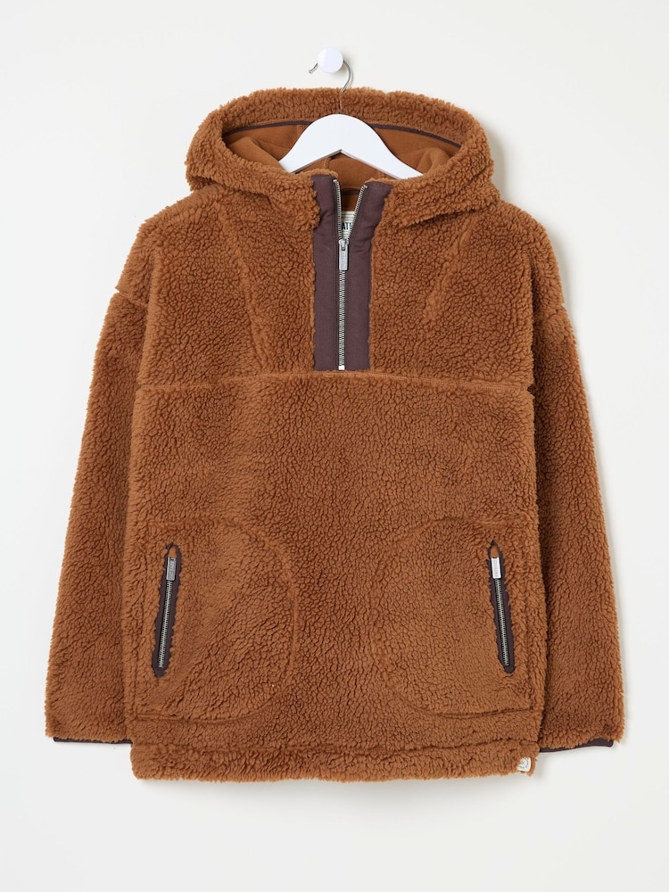 FatFace Millie Brown Overhead Fleece - Image 5 of 5