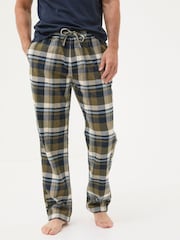FatFace Hambrook Green Check Pyjama Bottoms - Image 2 of 7