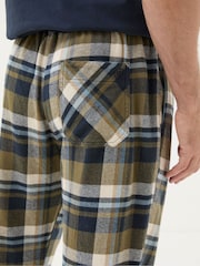 FatFace Hambrook Green Check Pyjama Bottoms - Image 6 of 7