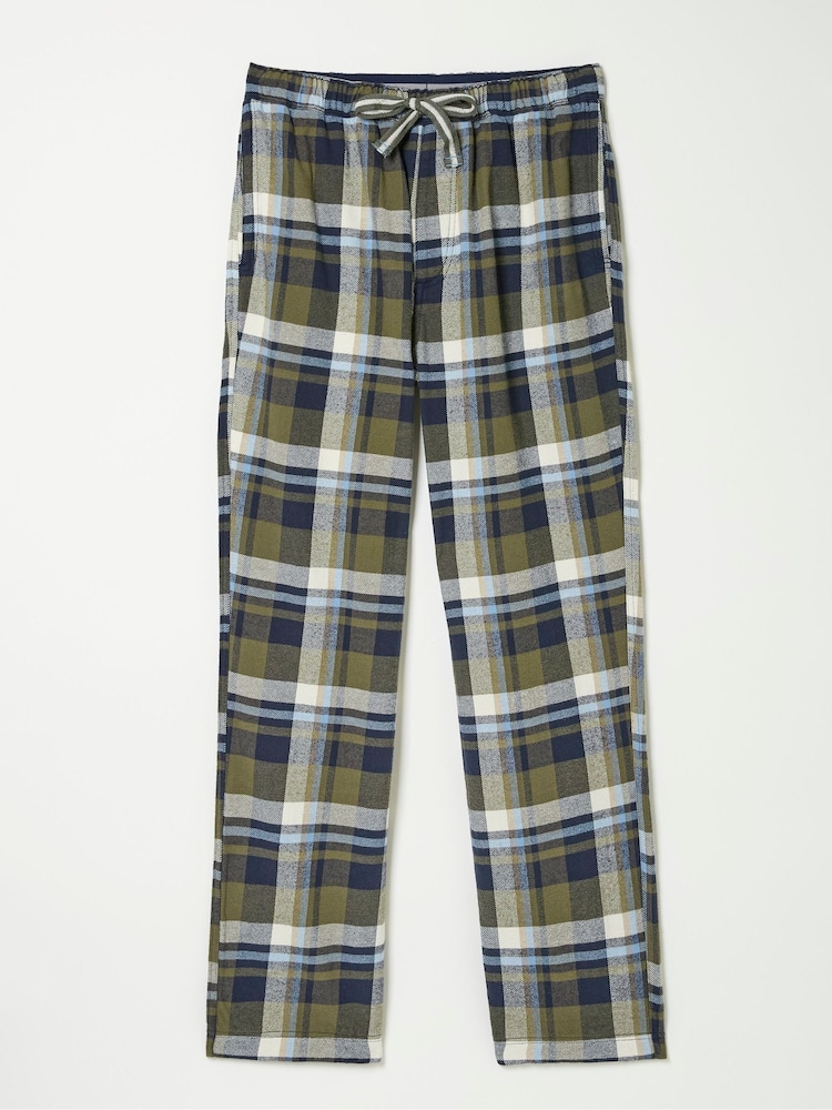 FatFace Hambrook Green Check Pyjama Bottoms - Image 7 of 7