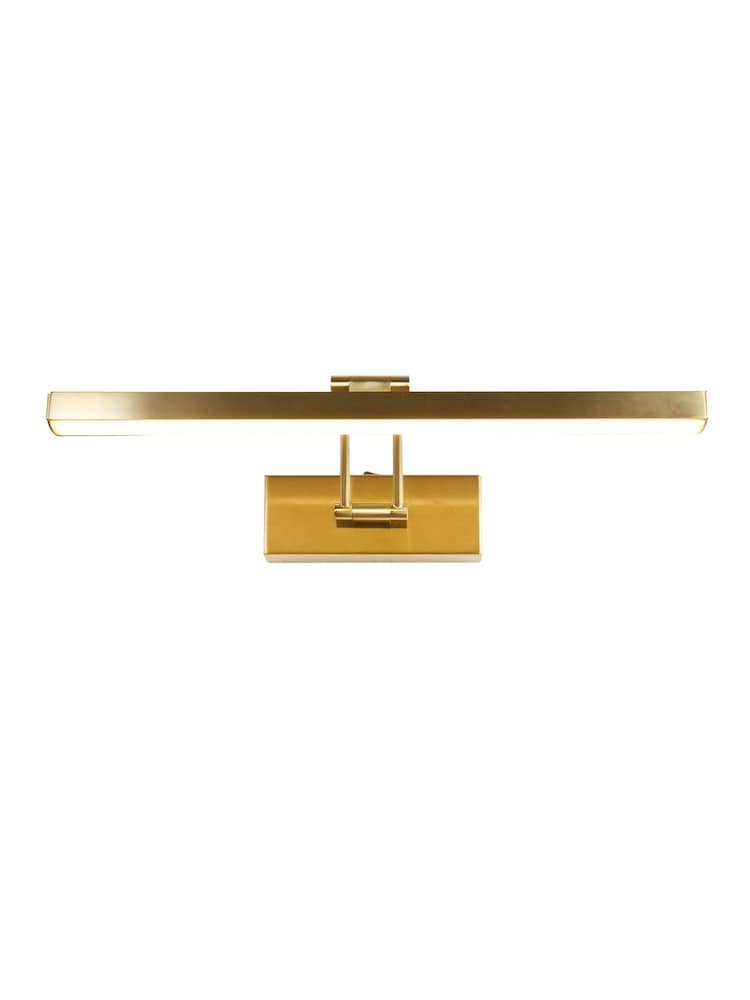 Searchlight Satin Brass Milos Small Picture Light - Image 2 of 4
